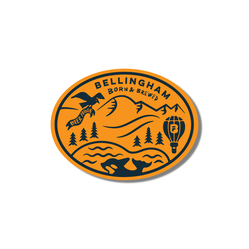 Special Edition Bellingham Born & Brewed Sticker or Magnet