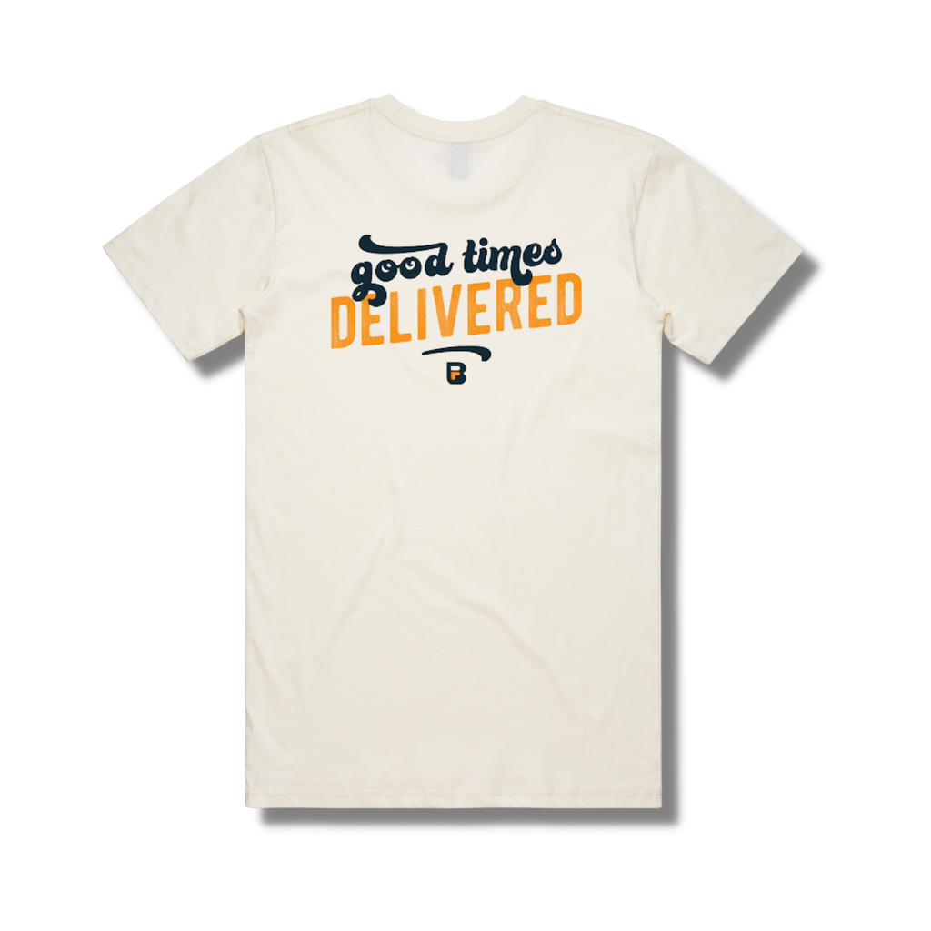 Good Times Delivered Cream Tee