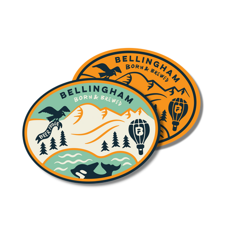 Special Edition Bellingham Born & Brewed Sticker or Magnet