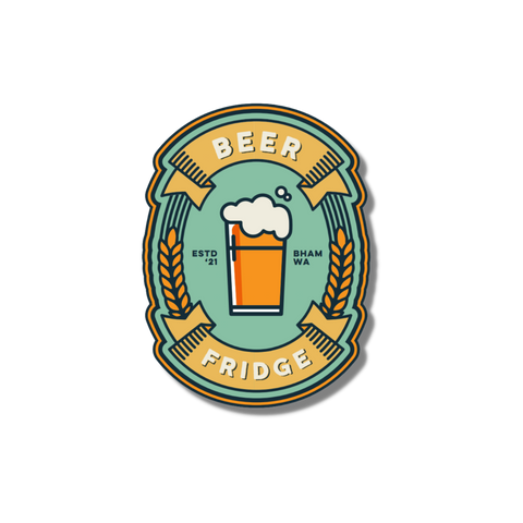 The Honorable Beer Fridge Magnet or Sticker