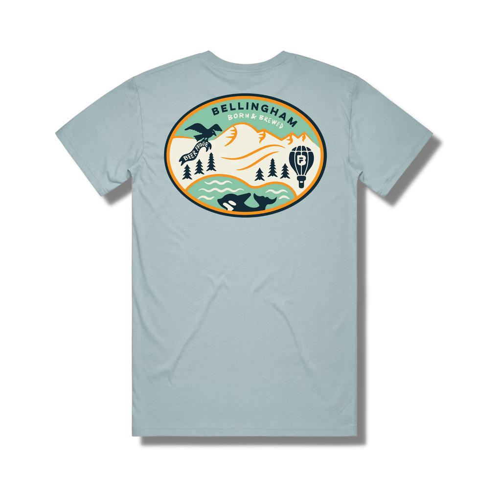 Bellingham Born & Brewed Special Edition Pale Blue Tee