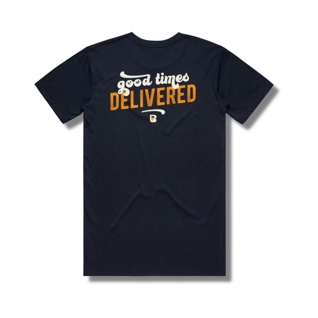Good Times Delivered Navy Tee